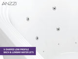 ANZZI FT-AZ201 Sofi 5.6 ft. Center Drain Whirlpool and Air Bath Tub in White