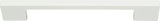 Atlas Homewares Thin Square Pull 7 9/16 Inch (c-c) High White Gloss