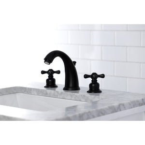 Kingston Brass KB980AX Victorian 2-Handle 8 in. Widespread Bathroom Faucet, Matte Black