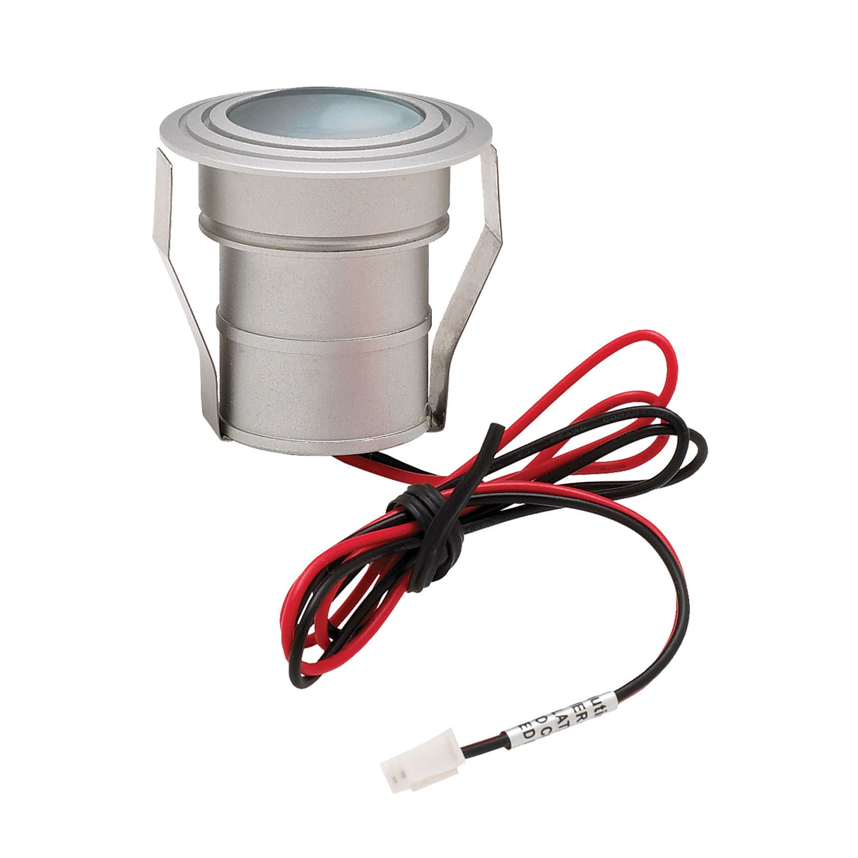 Elk WLE122C32K-0-95 Batwing 1-Light Button Light in Matte Aluminum with Frosted Lens - Integrated LED