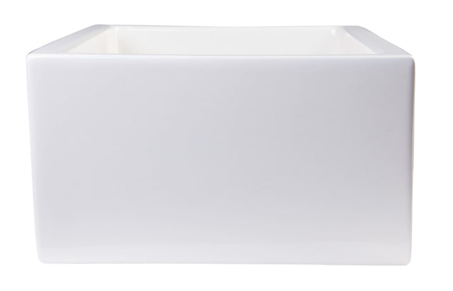 ALFI brand AB3018ARCH-B  30" Biscuit Arched Apron Thick Wall Fireclay Single Bowl Farm Sink