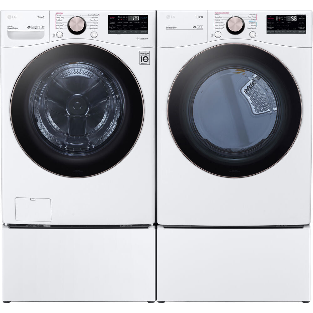 LG WM4000HWA-E-KIT 4.5 CF Front Load Washer (WM4000HWA) & 7.4 CF Electric Dryer (DLEX4000W)