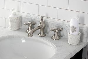 Kingston Brass KC7068AX Vintage 8 in. Widespread Bathroom Faucet, Brushed Nickel