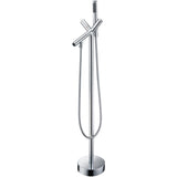 ANZZI FS-AZ0042CH Havasu 2-Handle Claw Foot Tub Faucet with Hand Shower in Polished Chrome