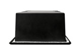 ALFI brand 8" x 36" Black Matte Stainless Steel Vertical Triple Shelf Bath Shower Niche