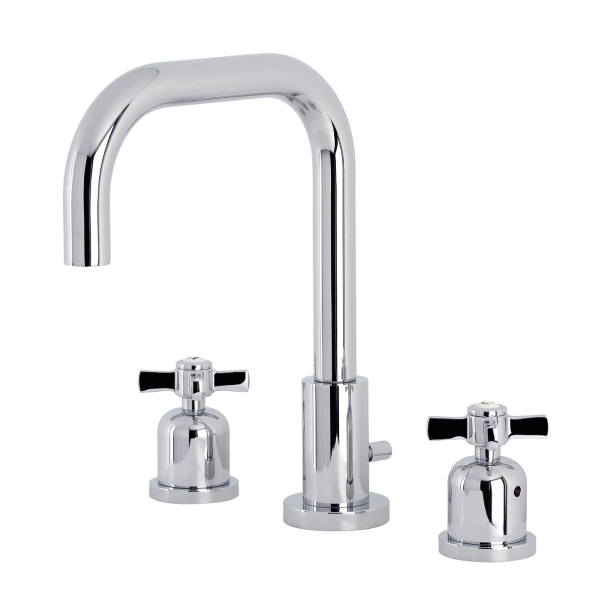 Kingston Brass FSC8931ZX Millennium Widespread Bathroom Faucet with Brass Pop-Up, Polished Chrome