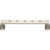 Atlas Homewares Modern Craftsman Pull 5 1/2 Inch (c-c) Brushed Nickel