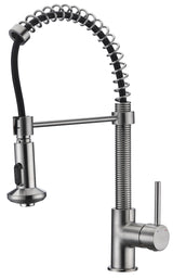 ANZZI KF-AZ194BN Step Single Handle Pull-Down Sprayer Kitchen Faucet in Brushed Nickel