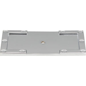 Atlas Homewares Campaign L-Bracket Backplate 3 11/16 Inch Polished Chrome