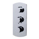 ALFI brand AB4001-PC Polished Chrome Concealed 3-Way Thermostatic Valve Shower Mixer Round Knobs