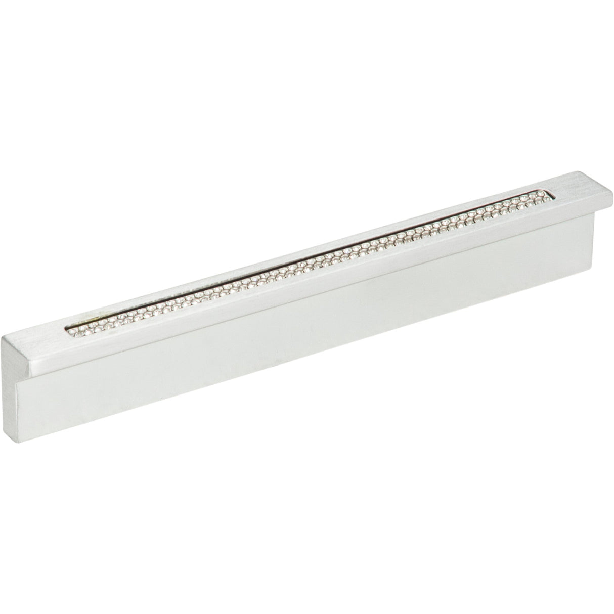 Atlas Homewares Crystal Bar Inset Thin Pull 3 3/4 Inch (c-c) Matte Chrome