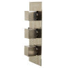ALFI brand AB2901-BN Brushed Nickel Concealed 4-Way Thermostatic Valve Shower Mixer /w Square Knobs
