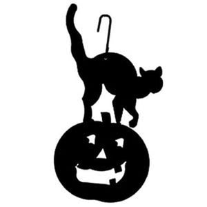 Cat/Pumpkin Decorative Hanging Silhouette