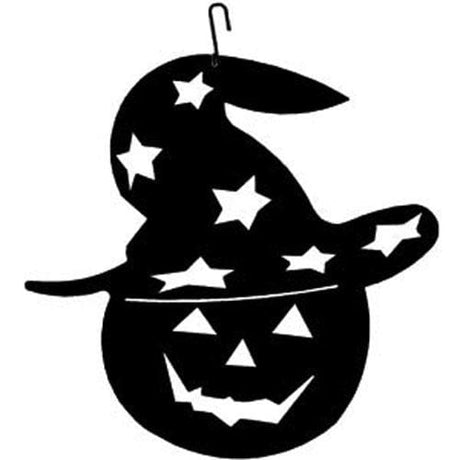 Pumpkin Hat Decorative Hanging Silhouette