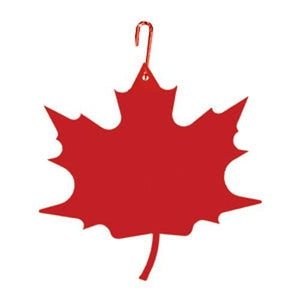 Maple Leaf Decorative Hanging Silhouette RED