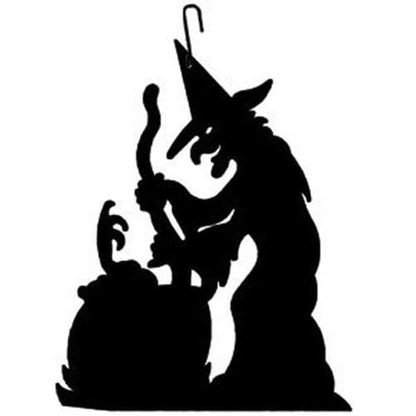 Witch Cauldron Decorative Hanging Silhouette