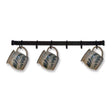 Cup or Utensil Rack 24 Inches Long Comes With 6 Movable Hooks