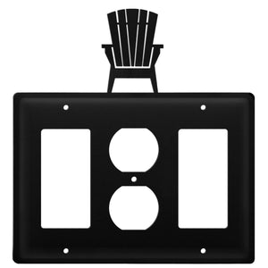 Triple Adirondack Single GFI Outlet and GFI Cover CUSTOM Product