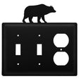 Triple BEAR Double Switch & Single Outlet Cover