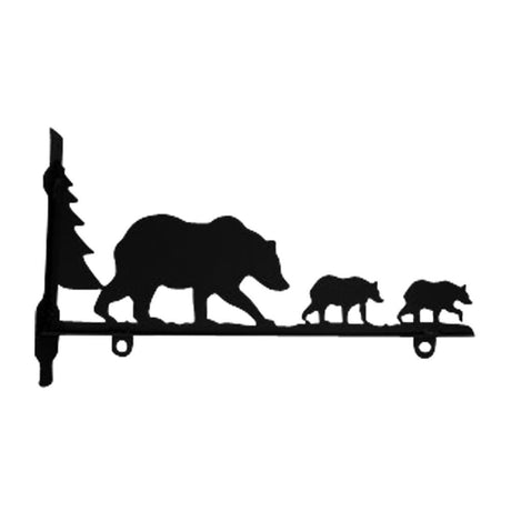 Bear Family Sign Bracket 18 Inch