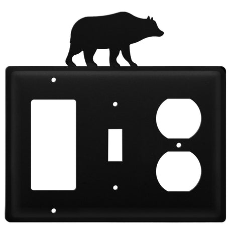Triple Bear Single GFI Switch and Outlet Cover CUSTOM Product