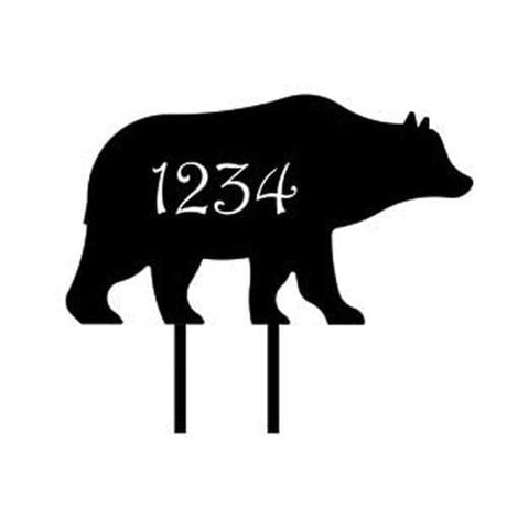 Bear Customized Lawn Plaque