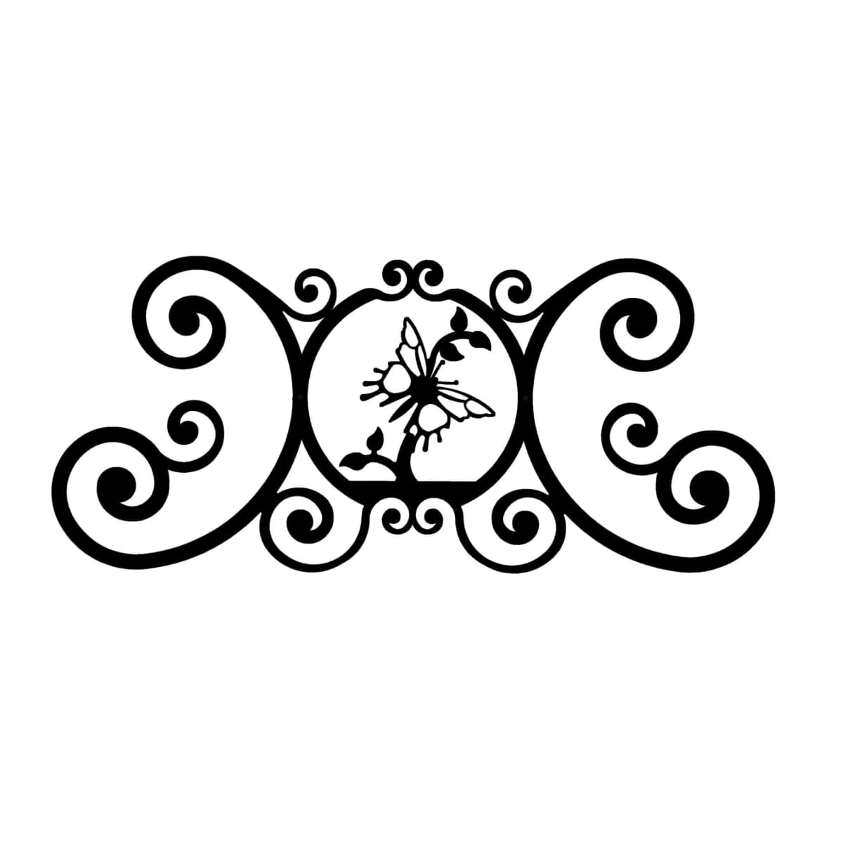 Butterfly Over Door Plaque