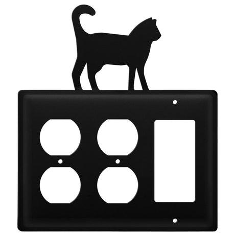 Triple Cat Double Outlet and Single GFI Cover CUSTOM Product