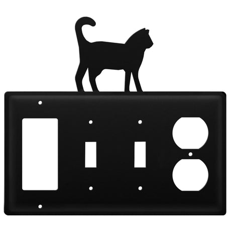 Quad Cat Single GFI Double Switch and Single Outlet Cover CUSTOM Product