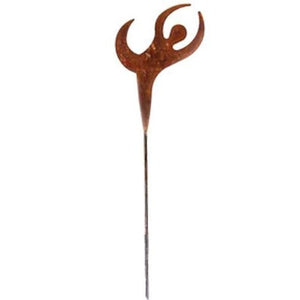 Dancer Rusted Garden Stake