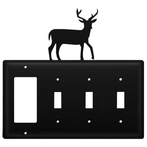 Quad Deer Single GFI and Triple Switch Cover CUSTOM Product