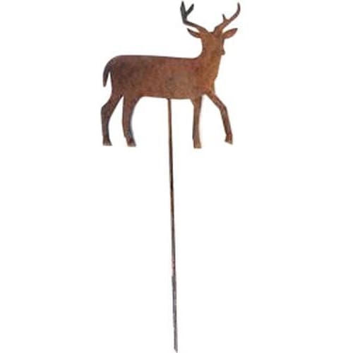 Deer Rusted Garden Stake