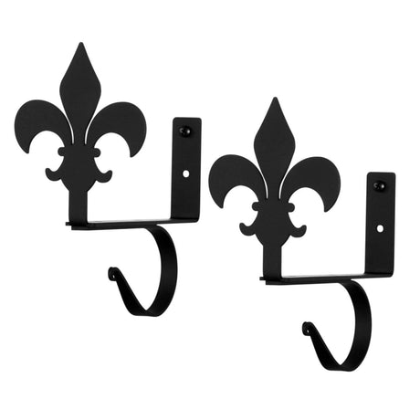 Fleur de lis Curtain Shelf Brackets (pair)