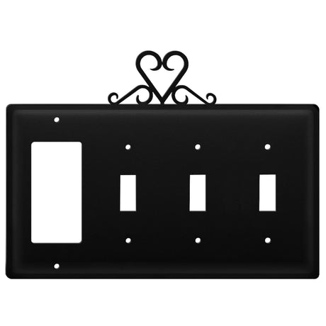 Quad Heart Single GFI and Triple Switch Cover CUSTOM Product