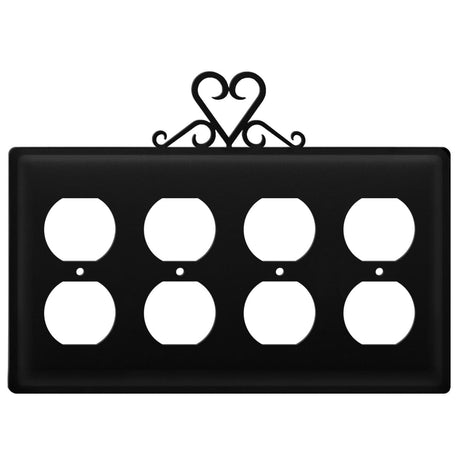 Quad Heart Quad Outlet Cover CUSTOM Product