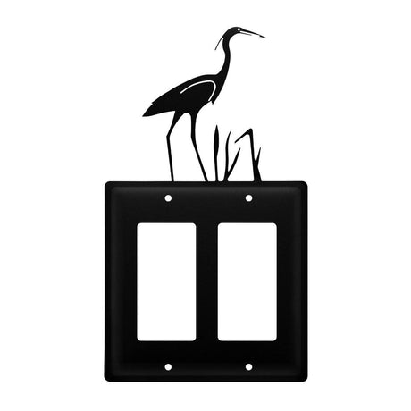 Double Heron Double GFI Cover