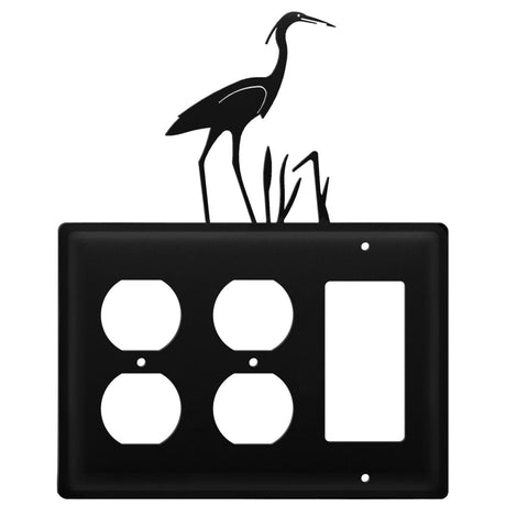 Triple Heron Double Outlet and Single GFI Cover CUSTOM Product