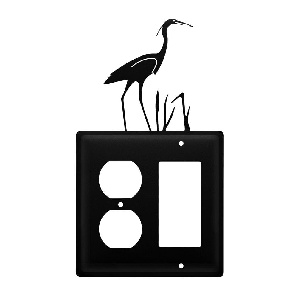 Double Heron Single Outlet and GFI Cover CUSTOM Product