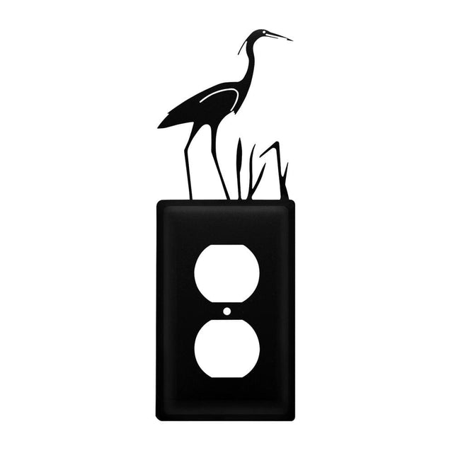 Single Heron Single Outlet Cover