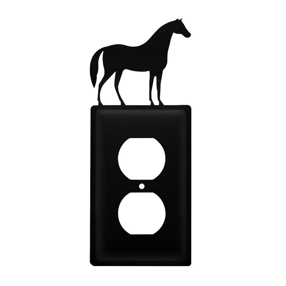 Single Horse Single Outlet Cover