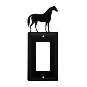 Single Standing Horse Single GFI Cover