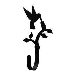 Hummingbird & Flower Wall Hook Small