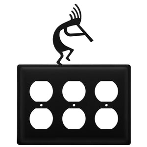 Triple Kokopelli Triple Outlet Cover CUSTOM Product