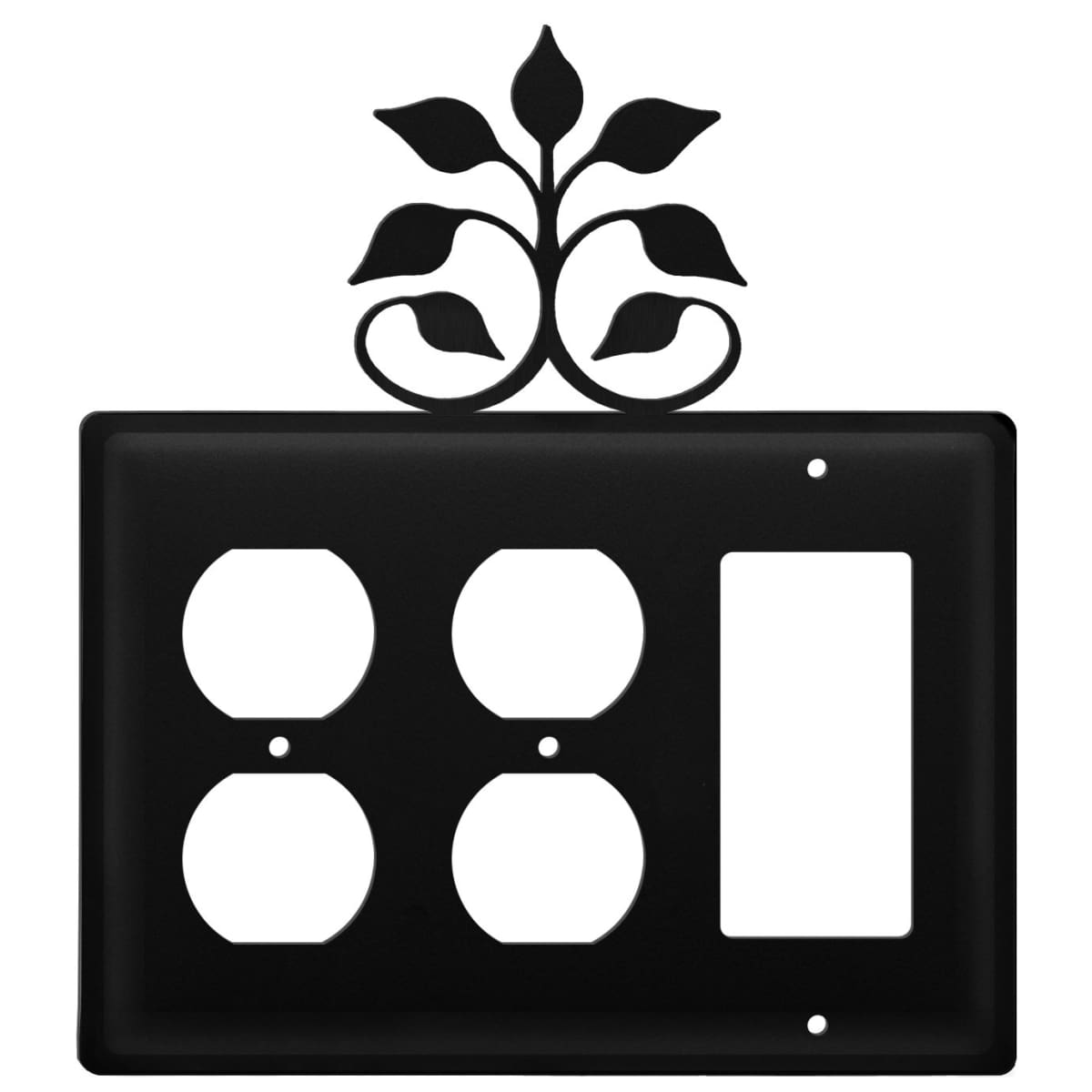 Triple Leaf Fan Double Outlet and Single GFI Cover CUSTOM Product