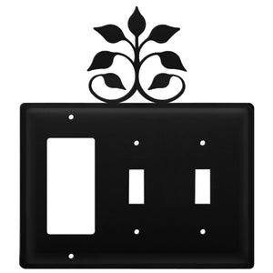 Triple Leaf Fan Single GFI and Double Switch Cover CUSTOM Product