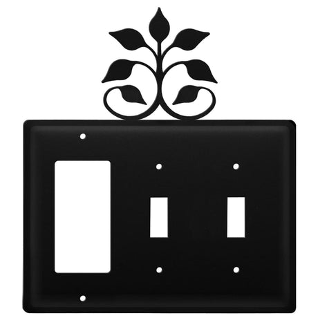 Triple Leaf Fan Single GFI and Double Switch Cover CUSTOM Product