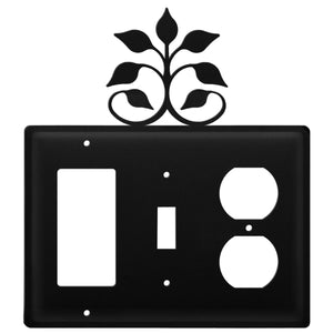 Triple Leaf Fan Single GFI Switch and Outlet Cover CUSTOM Product