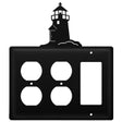 Triple Lighthouse Double Outlet and Single GFI Cover CUSTOM Product