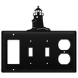 Quad Lighthouse Single GFI Double Switch and Single Outlet Cover CUSTOM Product