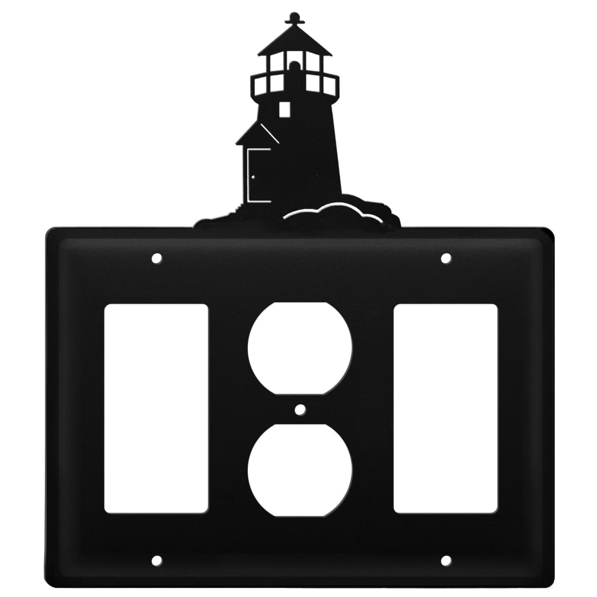 Triple Lighthouse Single GFI Outlet and GFI Cover CUSTOM Product